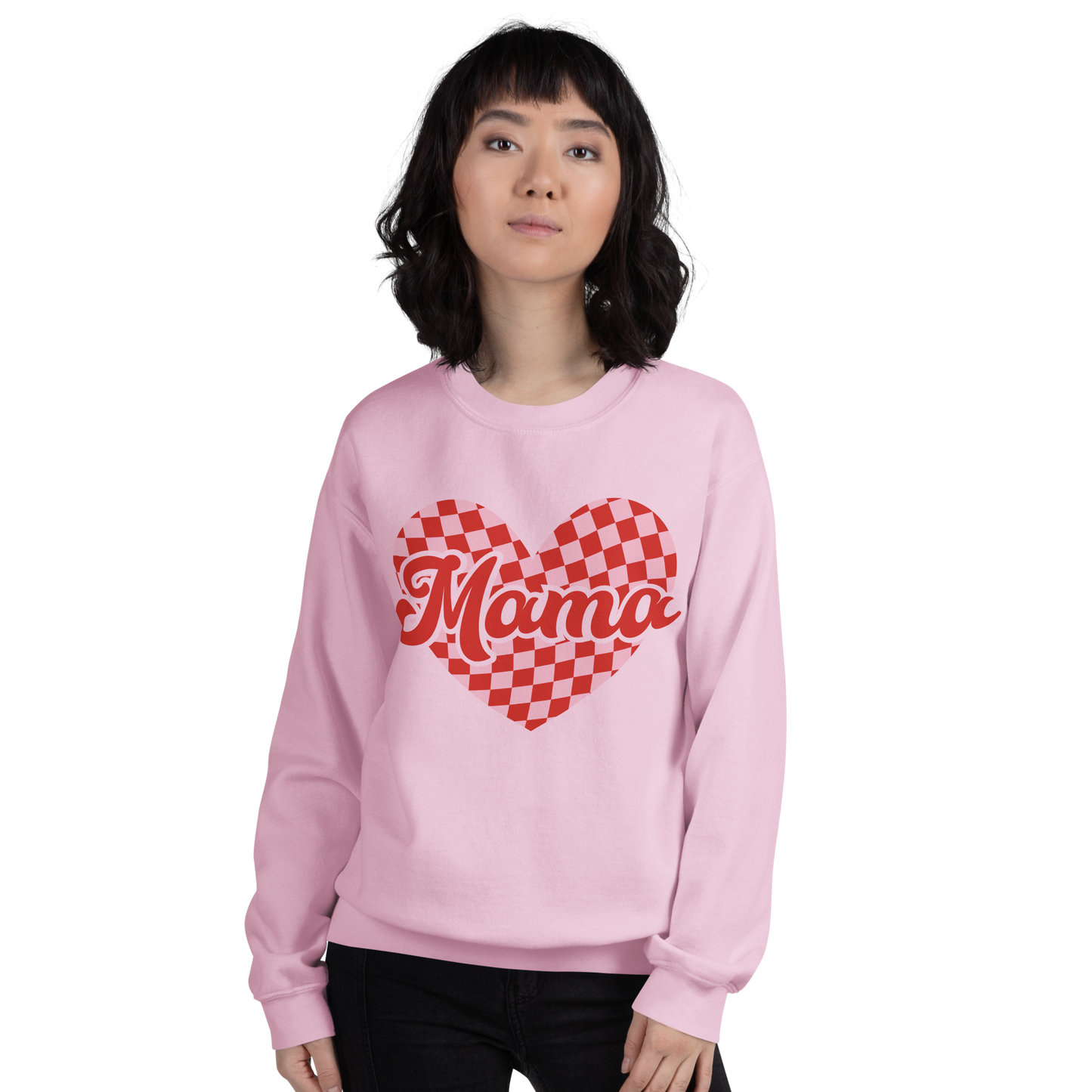 Checkered Mama Crewneck.